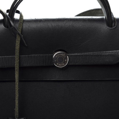 Hermes Toile Vache Calfskin Herbag 39 MM Black 19 of 19