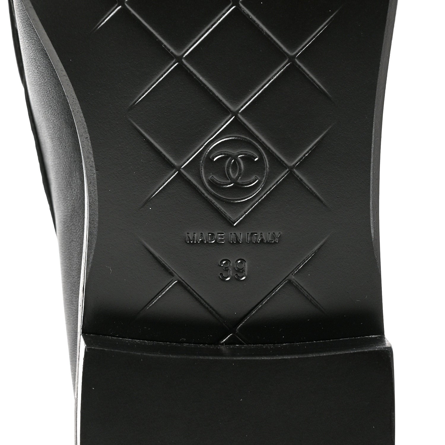 Chanel Lambskin Quilted CC Turnlock Loafers 39 Black 6 of 8