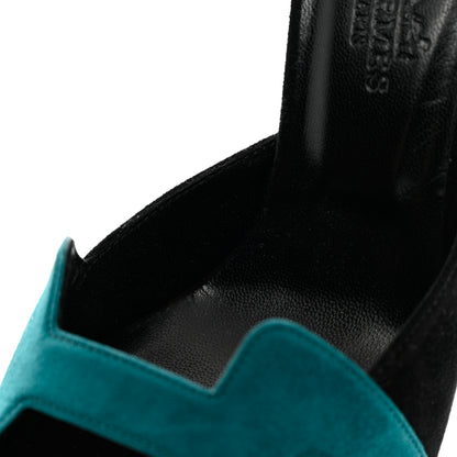Hermes Suede Goatskin Initiale Sandals 35.5 11 of 12