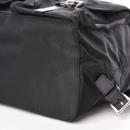 Prada Nylon Vela Medium Backpack Black 7 of 15