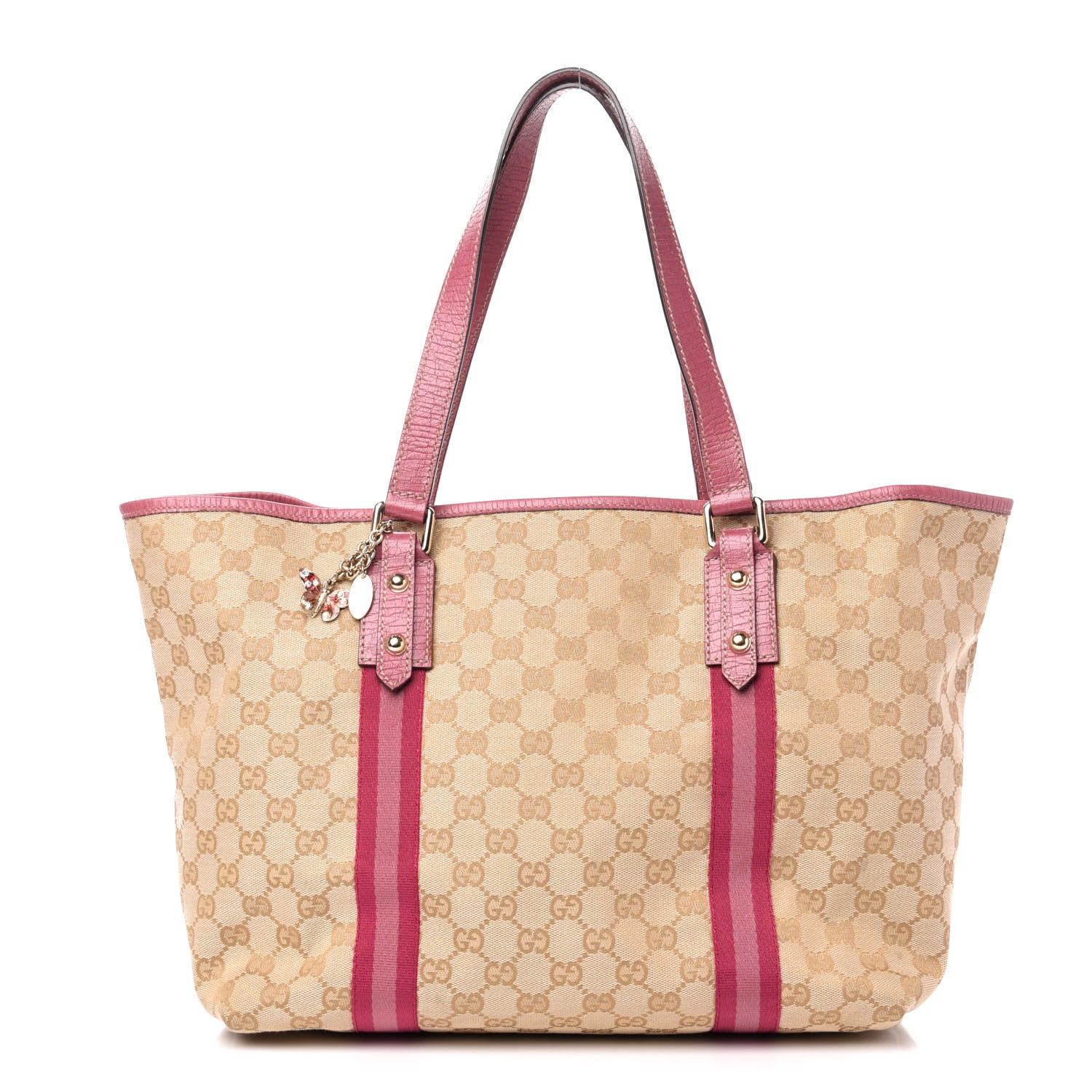 Gucci Monogram Large Jolicoeur Tote Pink 1 of 14