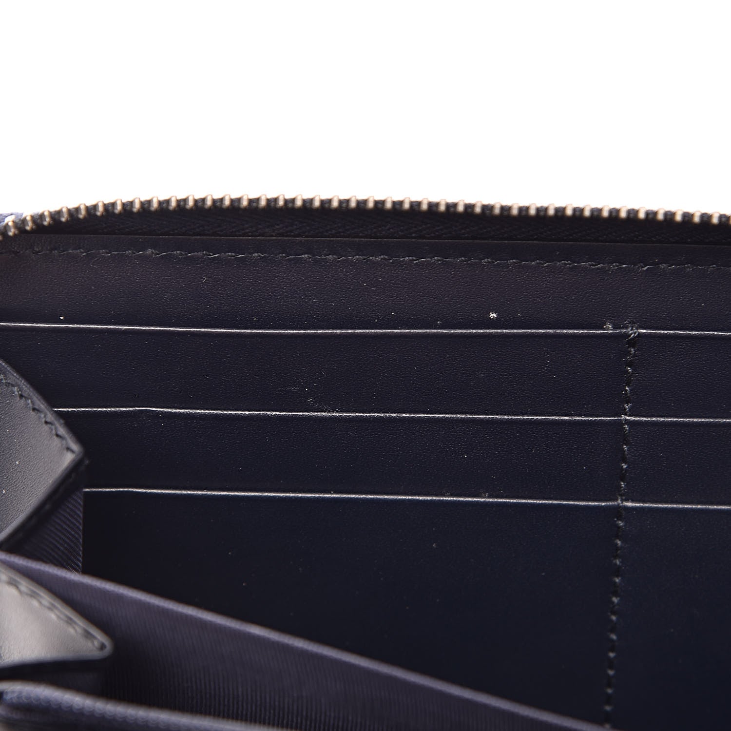 Gucci Guccissima Zip Around Wallet Blue 8 of 10