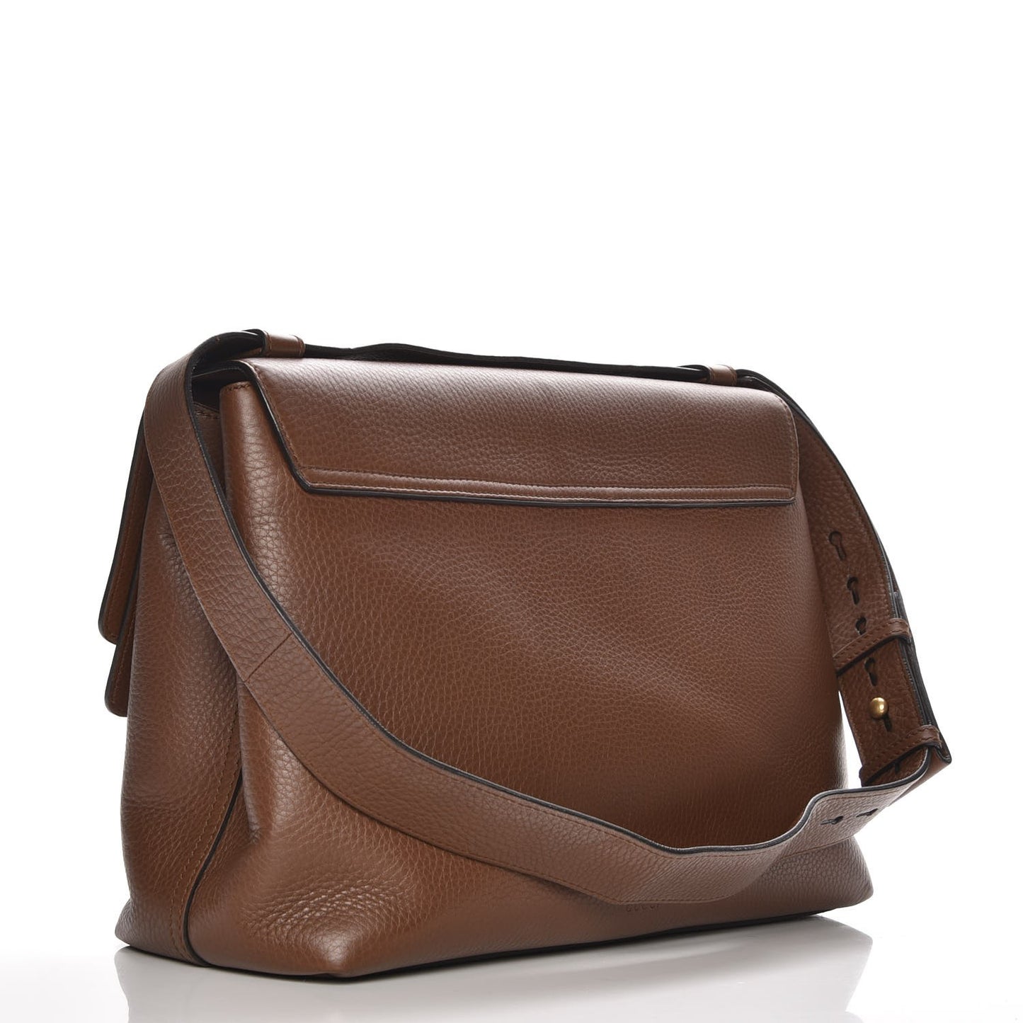 Calfskin Large GG Marmont Shoulder Bag Brown
