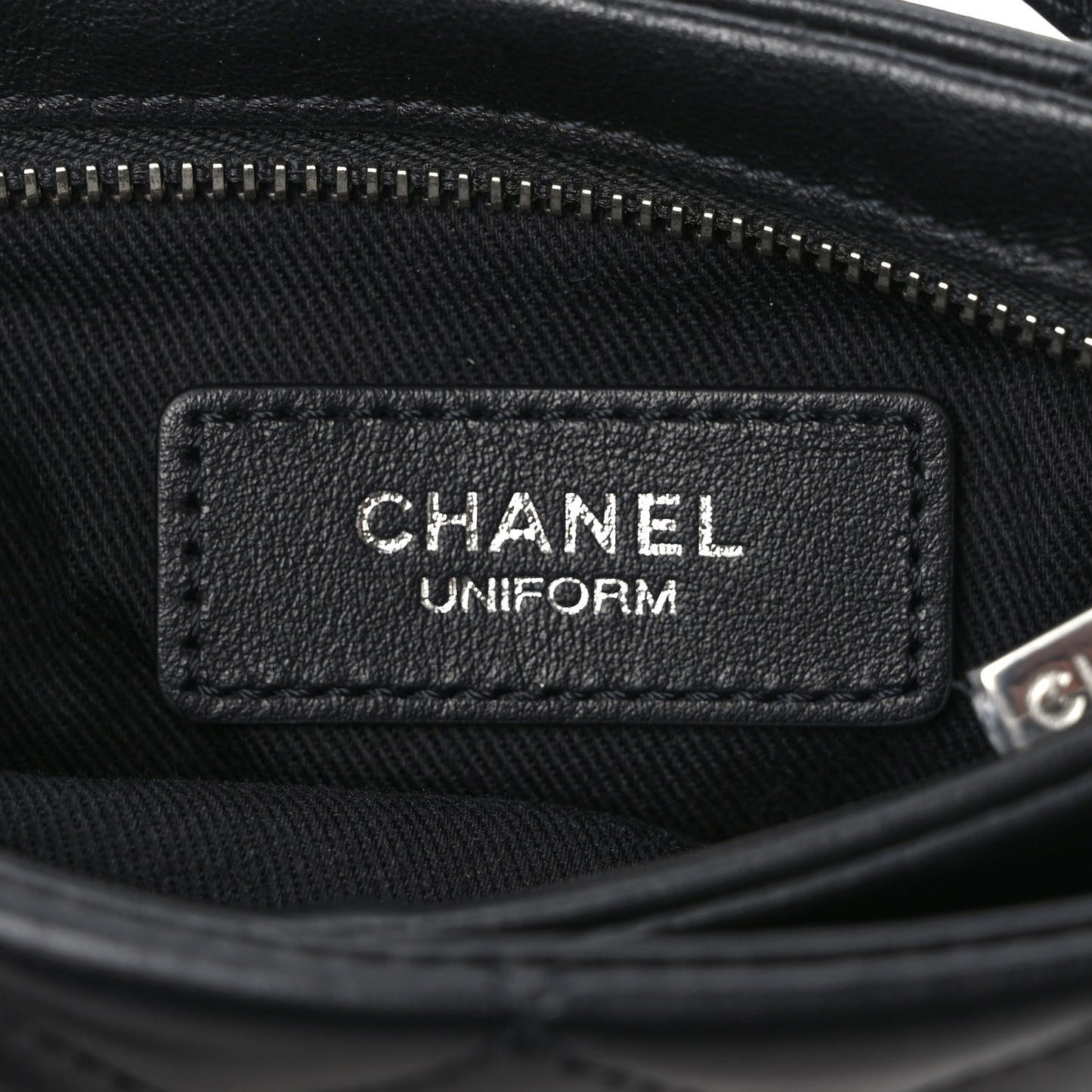 Lambskin Quilted Crossbody Bag Black