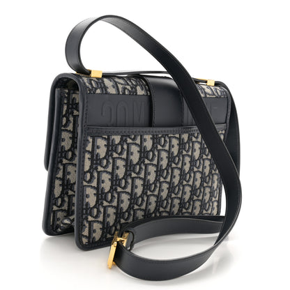 Christian Dior Oblique 30 Montaigne Flap Bag Blue 3 of 11