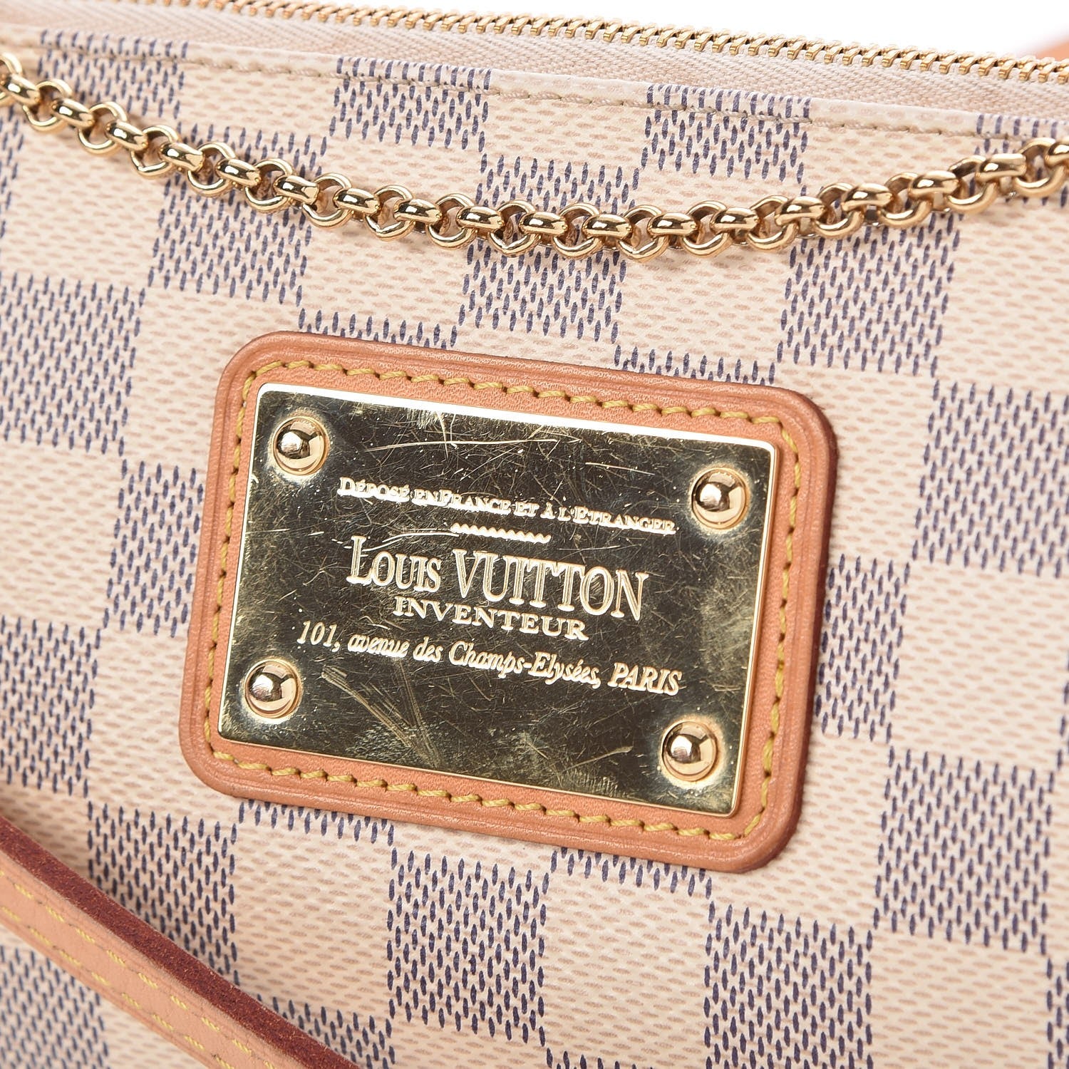 Louis Vuitton Damier Azur Eva Clutch 8 of 8