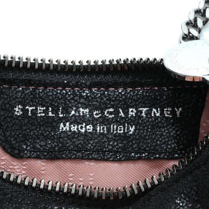 Stella McCartney Faux Leather Shaggy Deer Falabella Wristlet Black 6 of 8