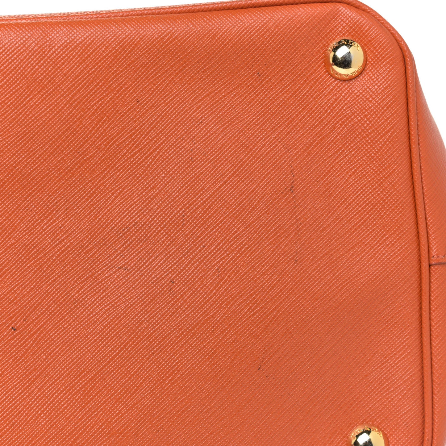 Saffiano Cuir Medium Double Bag Papaya