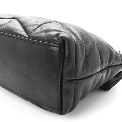 Saint Laurent Lambskin Quilted Small Loulou Puffer Monogram Chain Satchel Black 12 of 12