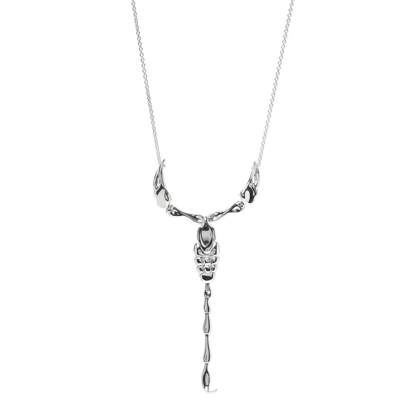 Sterling Silver Elsa Peretti Scorpion Pendant Necklace