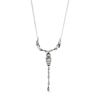 Tiffany Sterling Silver Elsa Peretti Scorpion Pendant Necklace 1 of 7