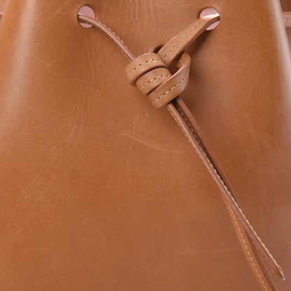 Mansur Gavriel Vegetable Tanned Calfskin Bucket Bag Cammello Rosa 17 of 18
