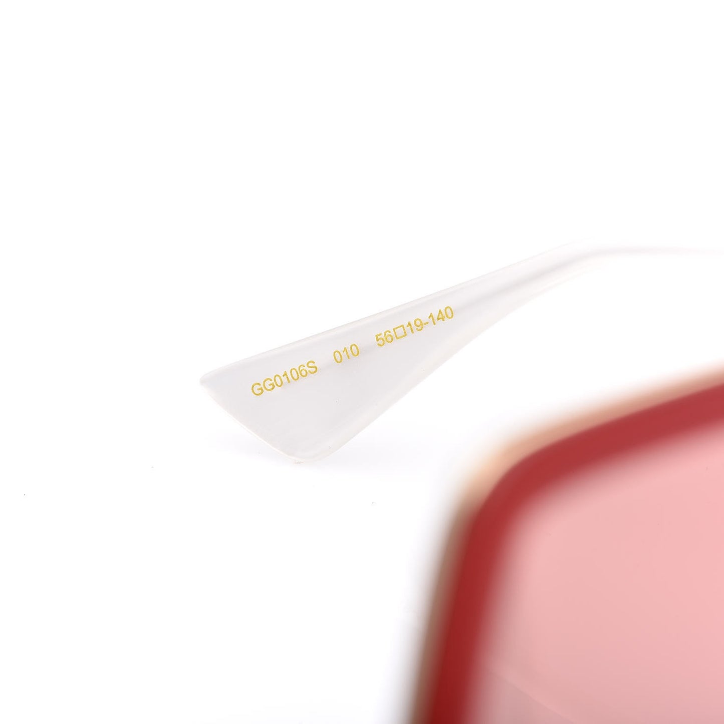Acetate Oversize Square Frame GG0106S Sunglasses Red