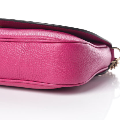 Gucci Cellarius Calfskin Medium Soho Flap Crossbody Bright Bouganville 6 of 9