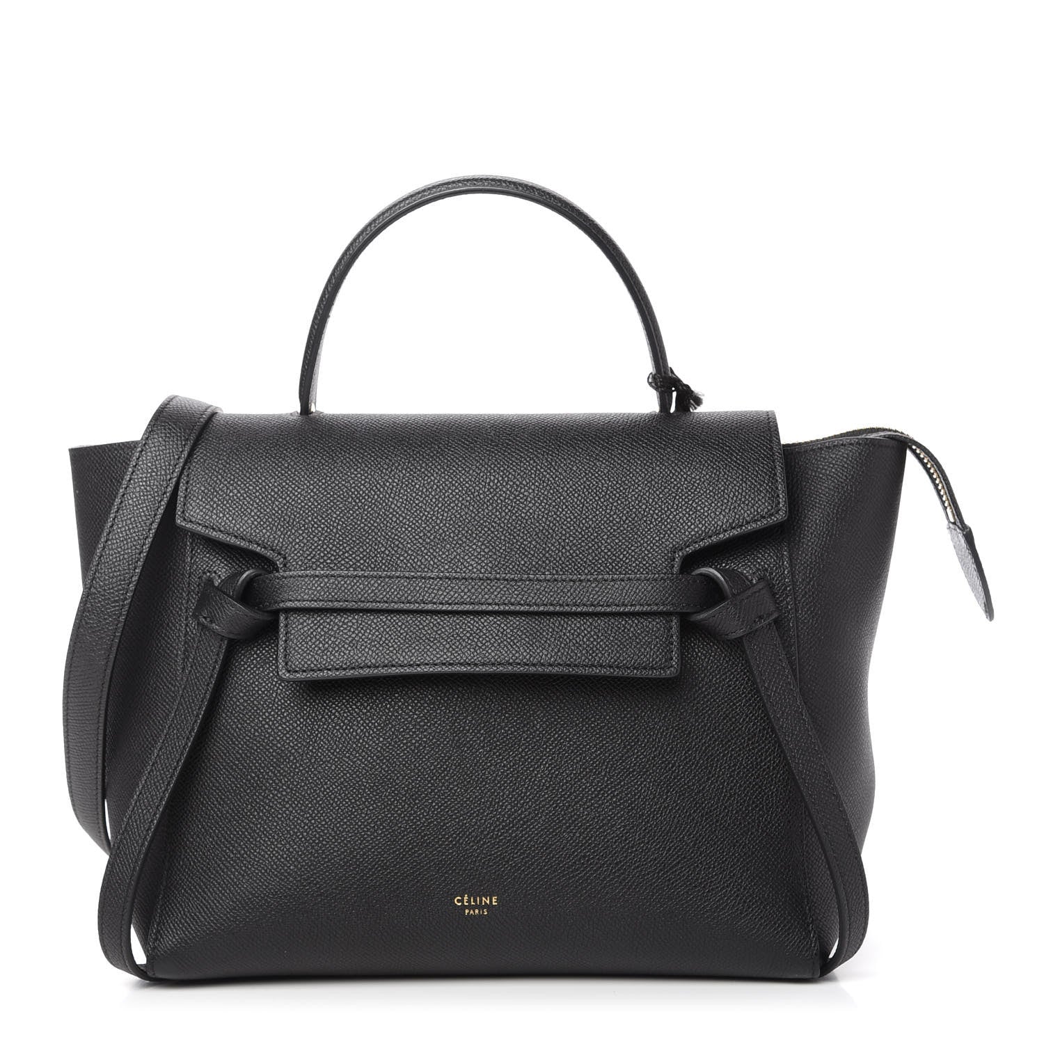 Celine Grained Calfskin Micro Belt Bag Black 1 of 9