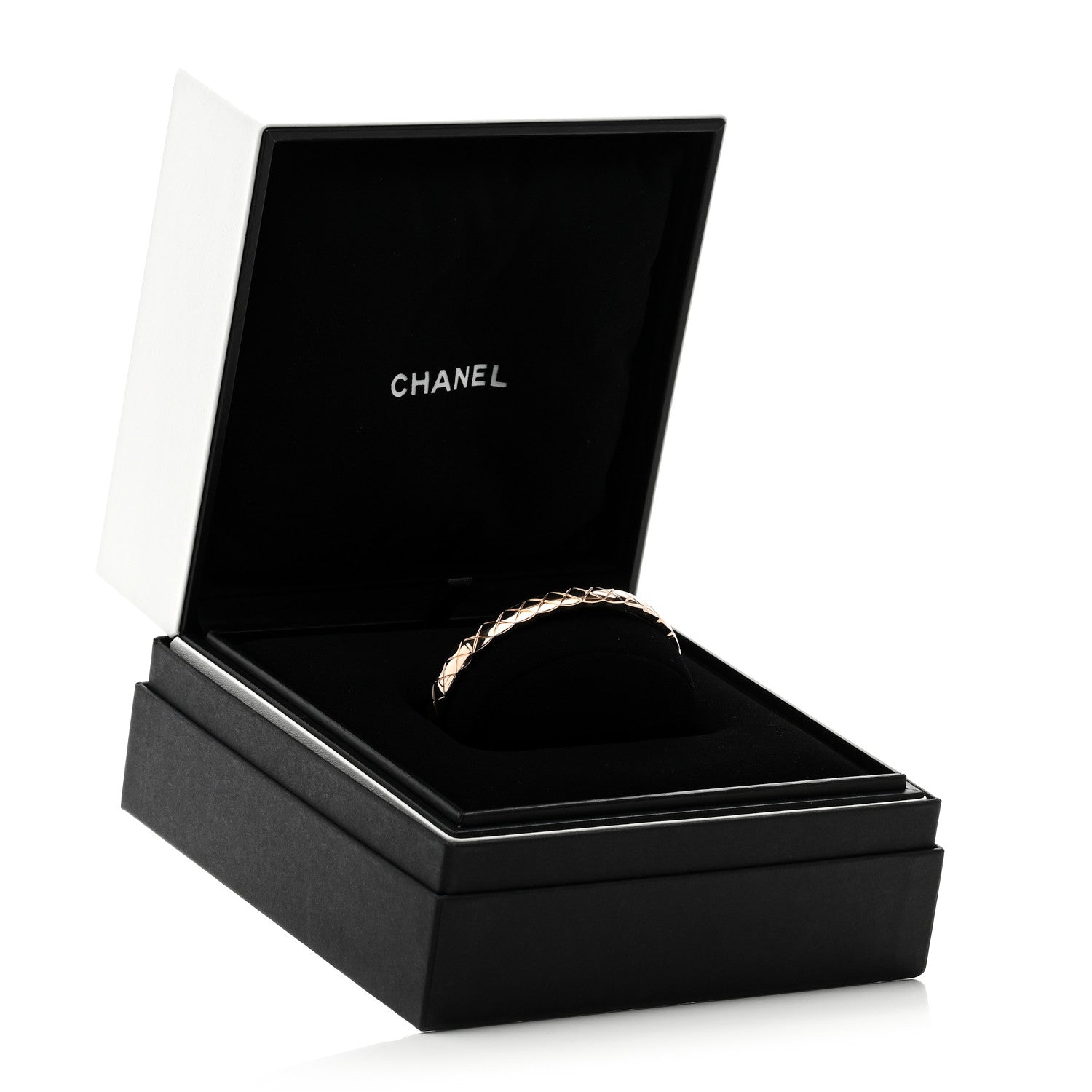 Chanel 18K Beige Gold Coco Crush Bangle Bracelet L 4 of 4