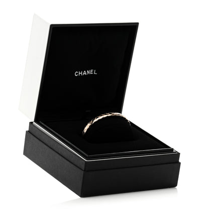 Chanel 18K Beige Gold Coco Crush Bangle Bracelet L 4 of 4