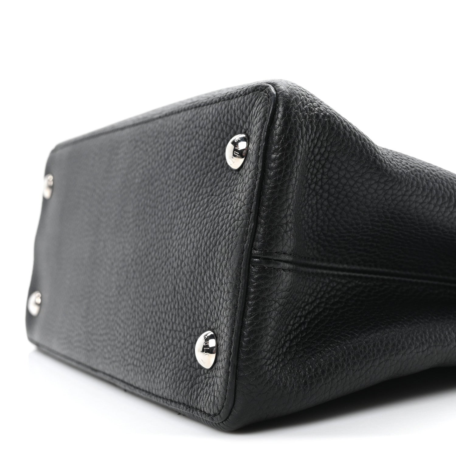 Louis Vuitton Taurillon Snakeskin Capucines MM Black 9 of 9