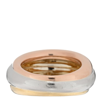 Cartier 18K Pink Yellow White Gold Trinity Dome Ring 51 5.75 3 of 5