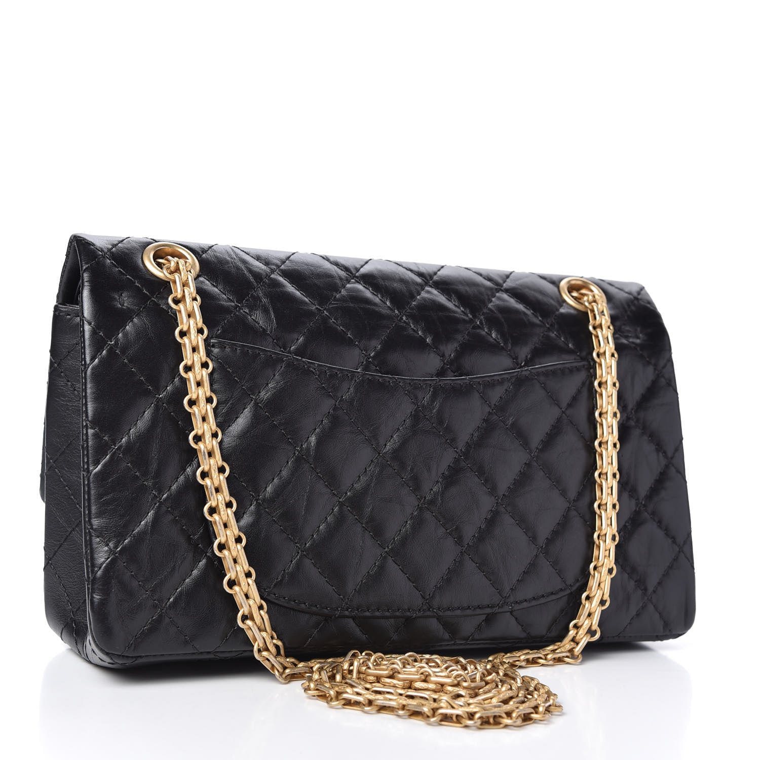 Chanel Aged Calfskin Quilted 2.55 Reissue 225 Flap Black 3 of 10
