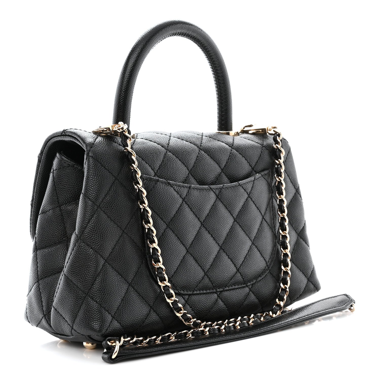 Chanel Caviar Quilted Mini Coco Handle Flap Black 3 of 10