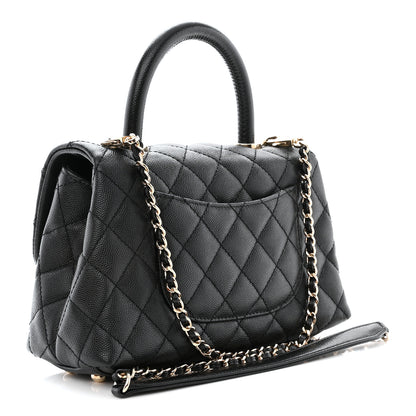 Chanel Caviar Quilted Mini Coco Handle Flap Black 3 of 10