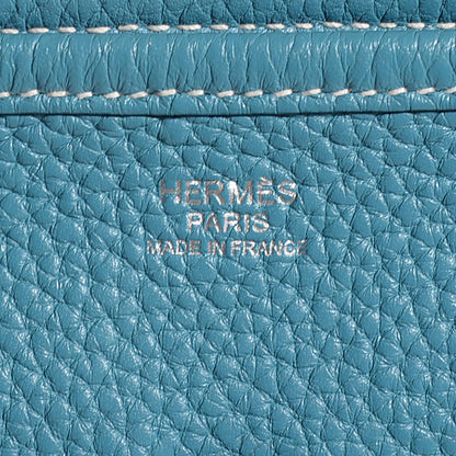 Hermes Taurillon Clemence Evelyne III PM Blue Jean 7 of 16