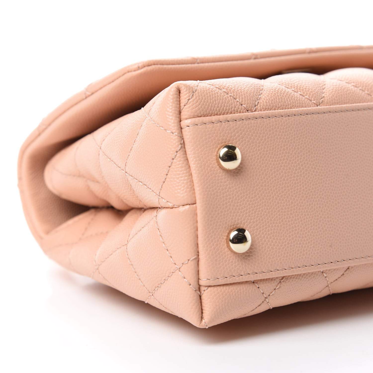 Chanel Caviar Quilted Mini Coco Handle Flap Light Pink 6 of 11