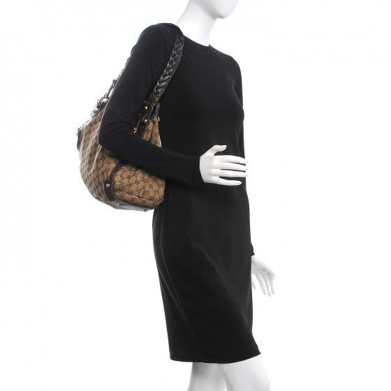 Monogram Medium Pelham Shoulder Bag Dark Brown