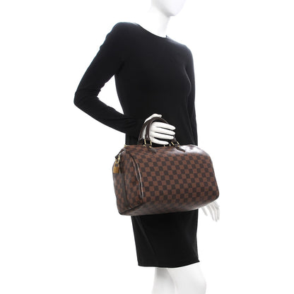 Louis Vuitton Damier Ebene Speedy Bandouliere 30 3 of 11