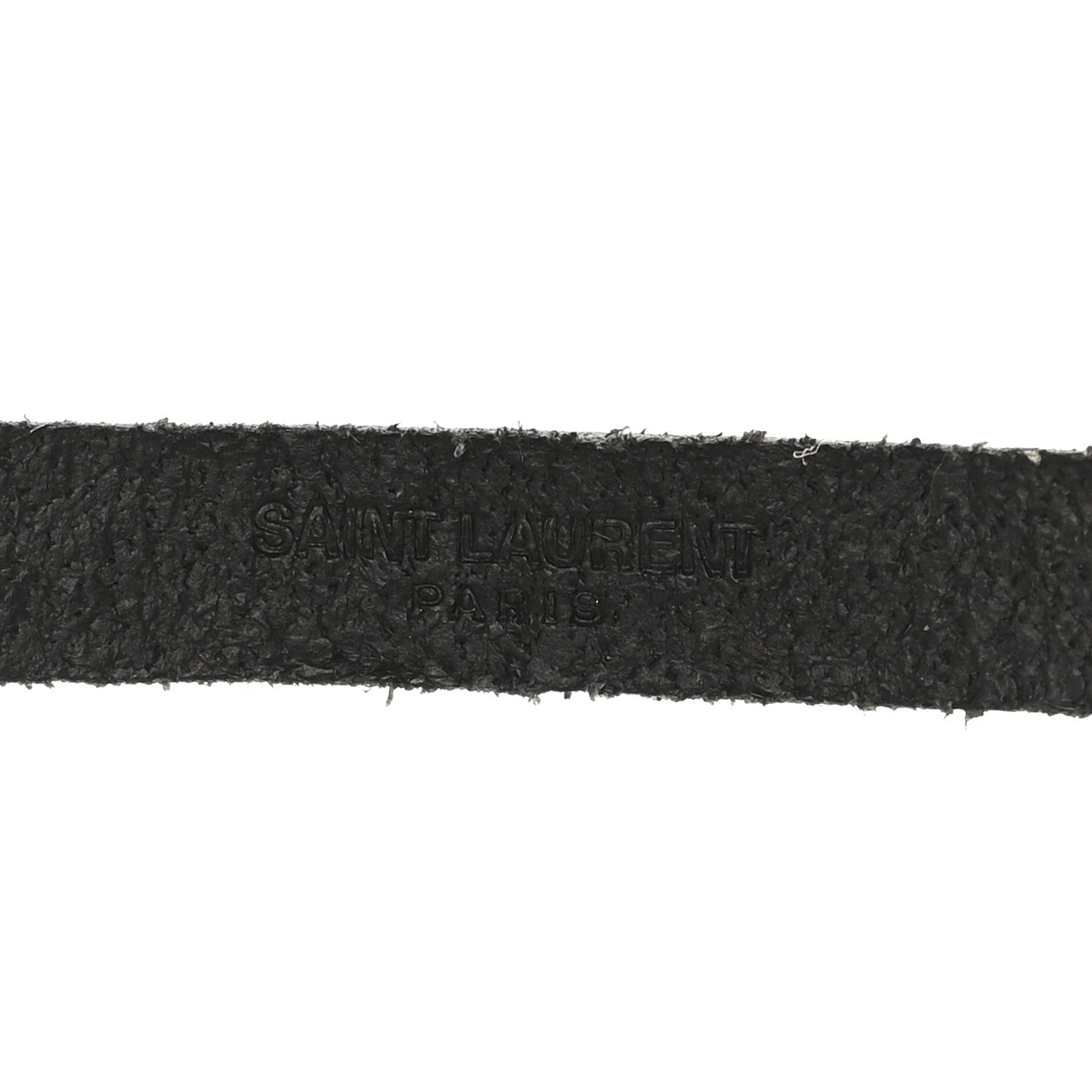 Saint Laurent Calfskin Opyum Double Wrap Bracelet Black 4 of 4