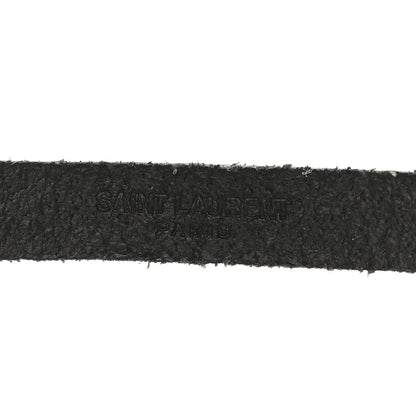 Saint Laurent Calfskin Opyum Double Wrap Bracelet Black 4 of 4