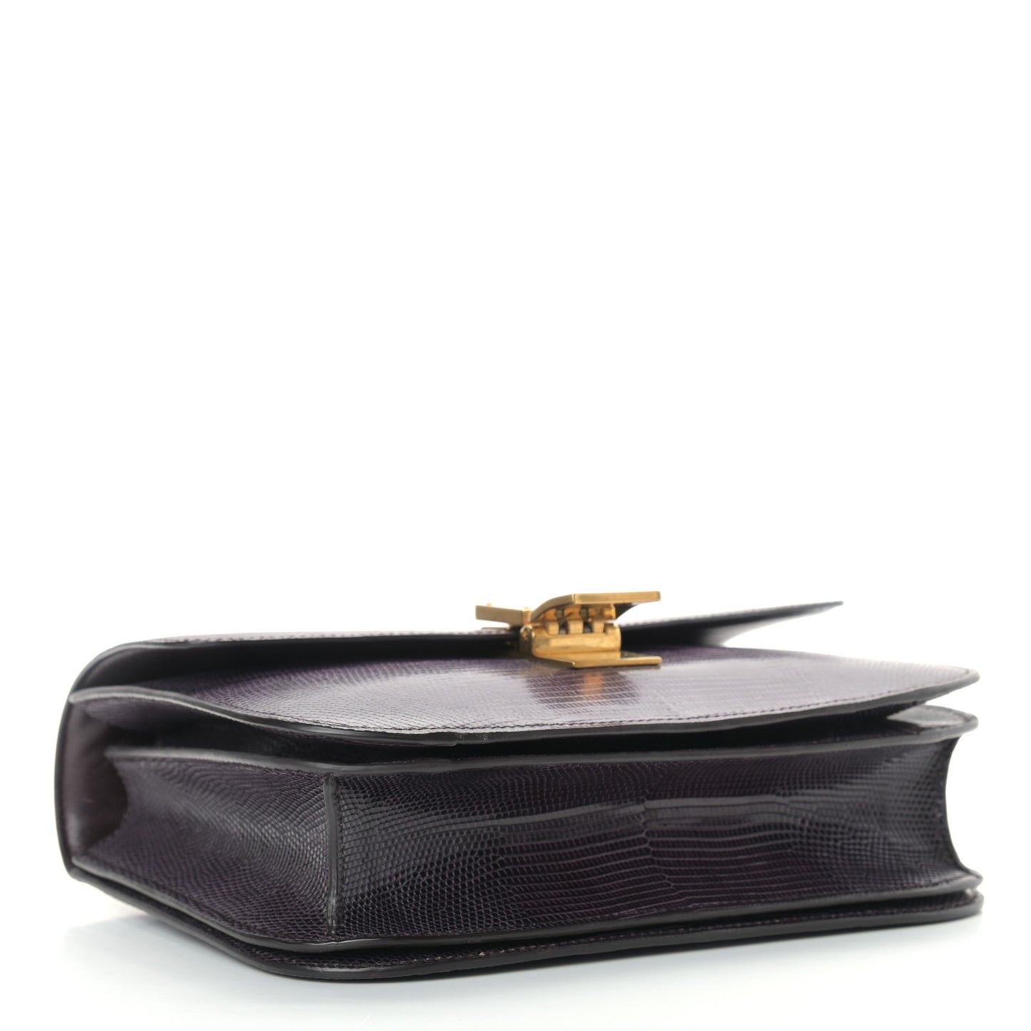 Lizard Medium Classic Box Flap Bag Velvet