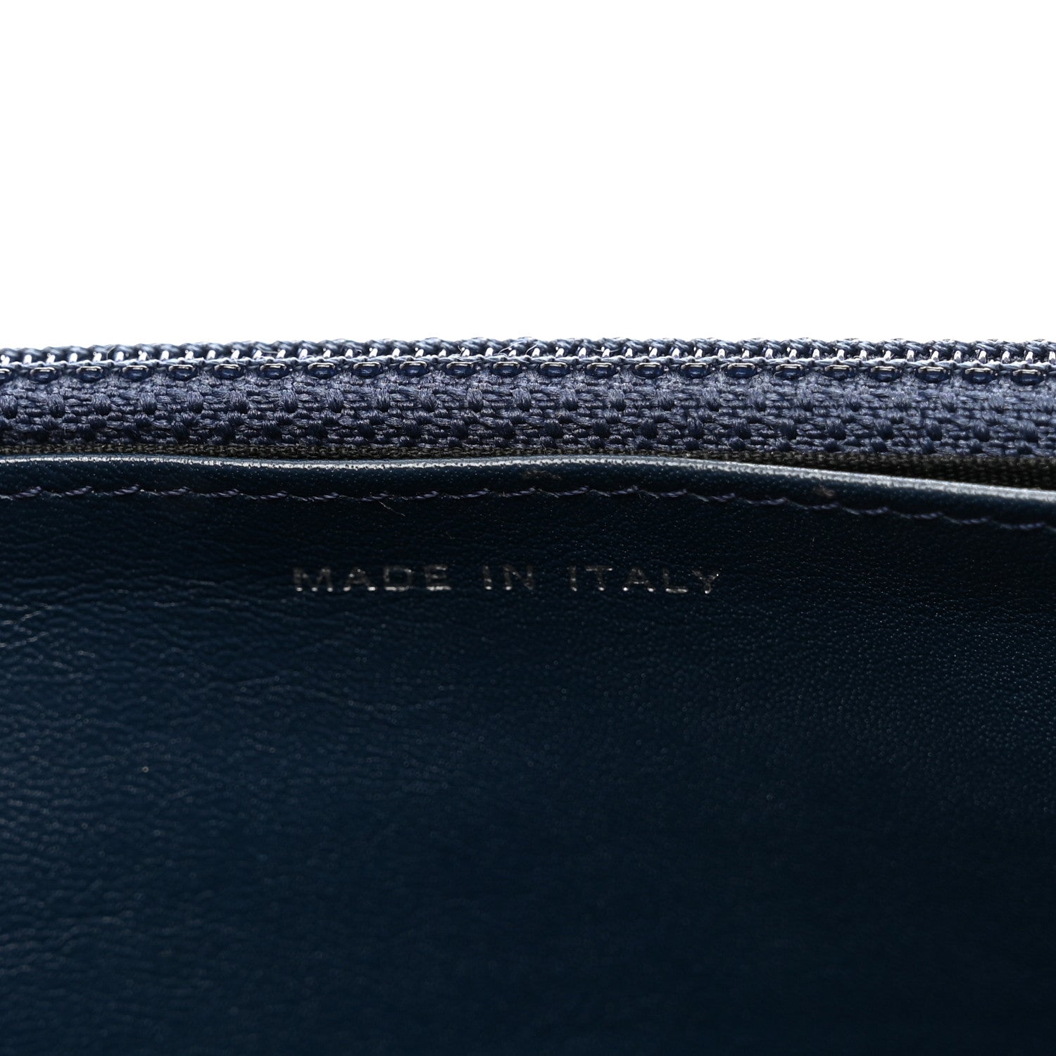 Chanel Caviar Timeless CC Wallet on Chain WOC Navy Blue 8 of 12