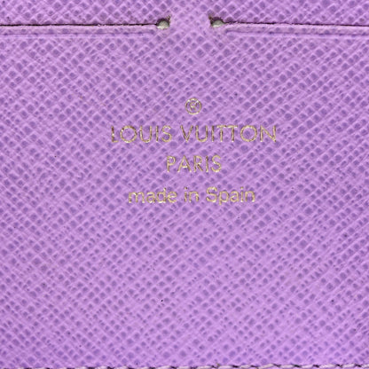 Louis Vuitton Damier Ebene Illustre Zippy Wallet Violet 6 of 7