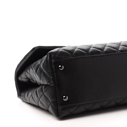 Chanel Caviar Quilted Medium Coco Handle Flap So Black 6 of 11