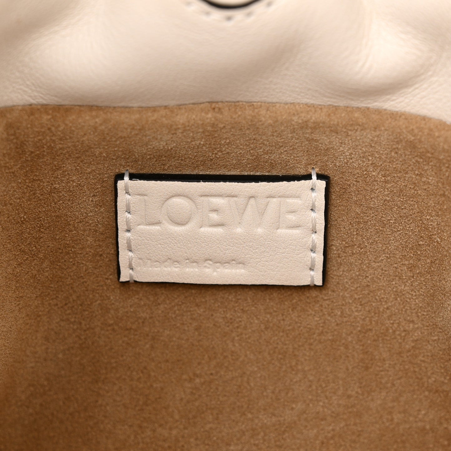 Calfskin Mini Flamenco Knot Clutch Angora