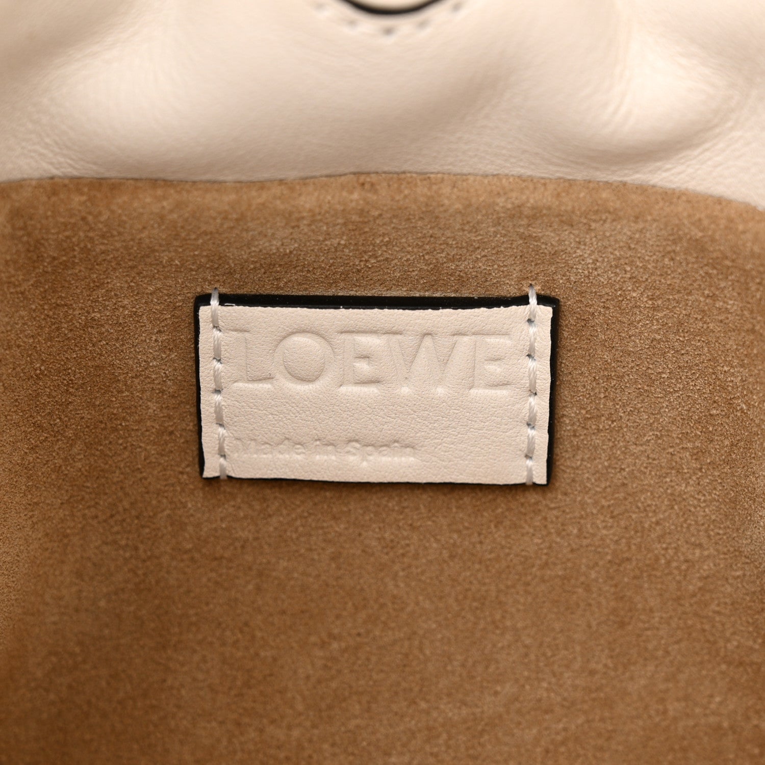 Loewe Calfskin Mini Flamenco Knot Clutch Angora 6 of 10