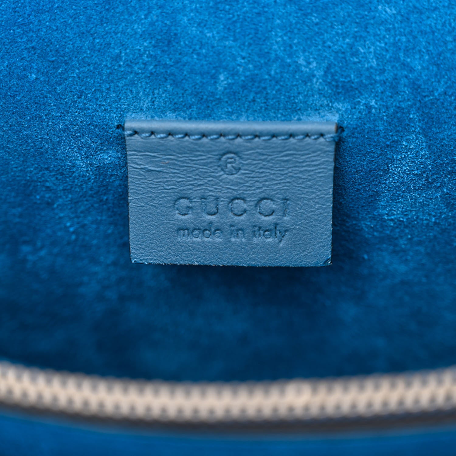 Gucci GG Supreme Monogram Embroidered Medium Dionysus Shoulder Bag Blue 6 of 12