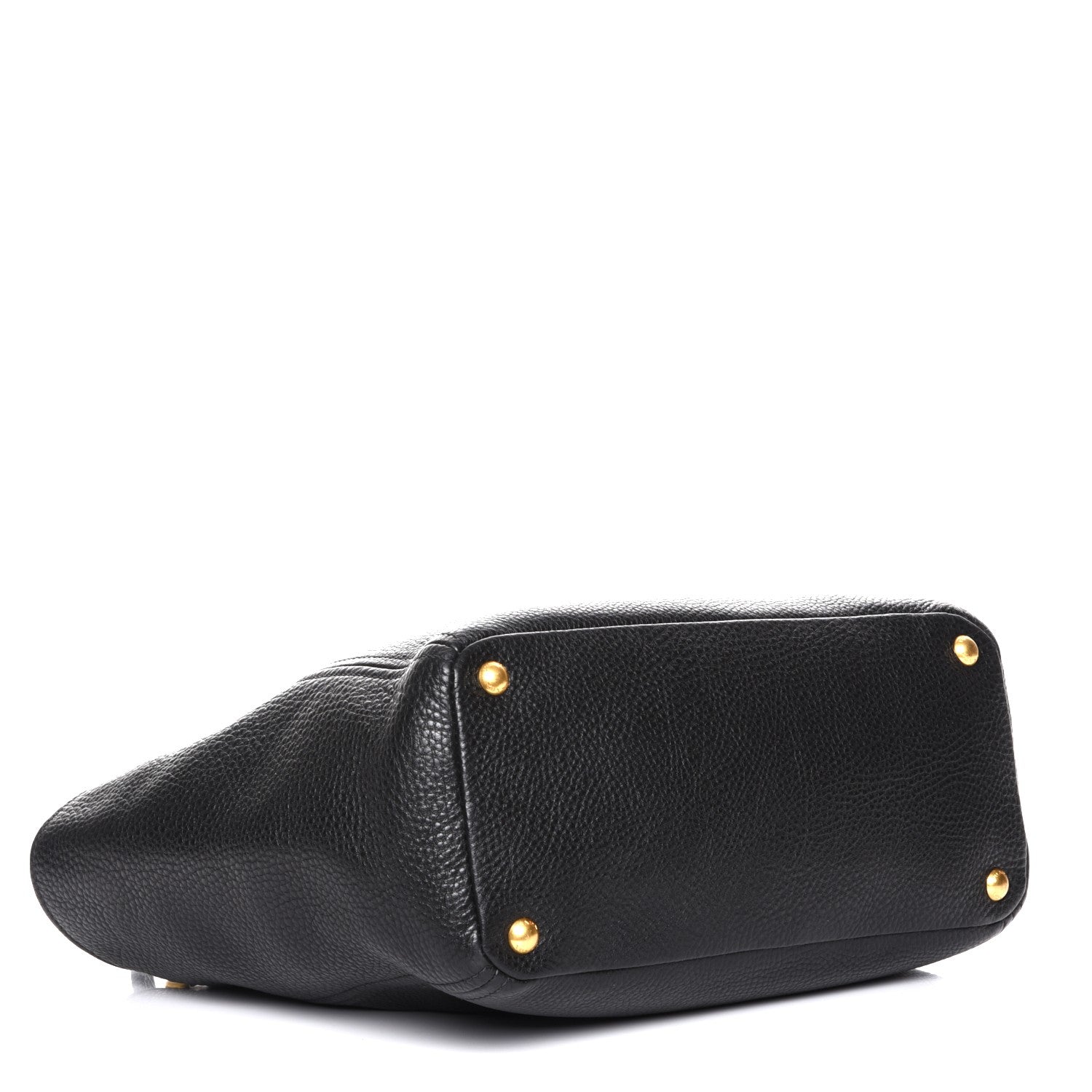 Prada Vitello Daino Side Pocket Tote Nero Black 4 of 8