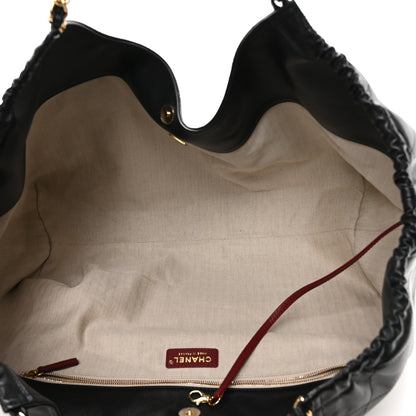 Chanel Lambskin Quilted Neo Cabas Shopping Tote Black 6 of 11