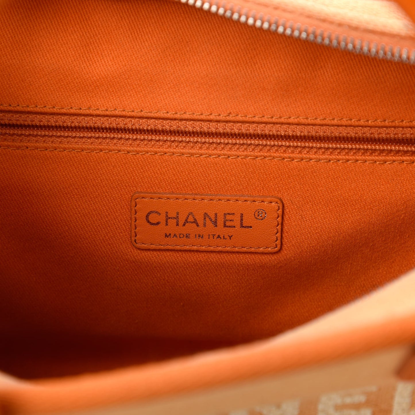 Canvas Deauville Small Bowling Bag Orange