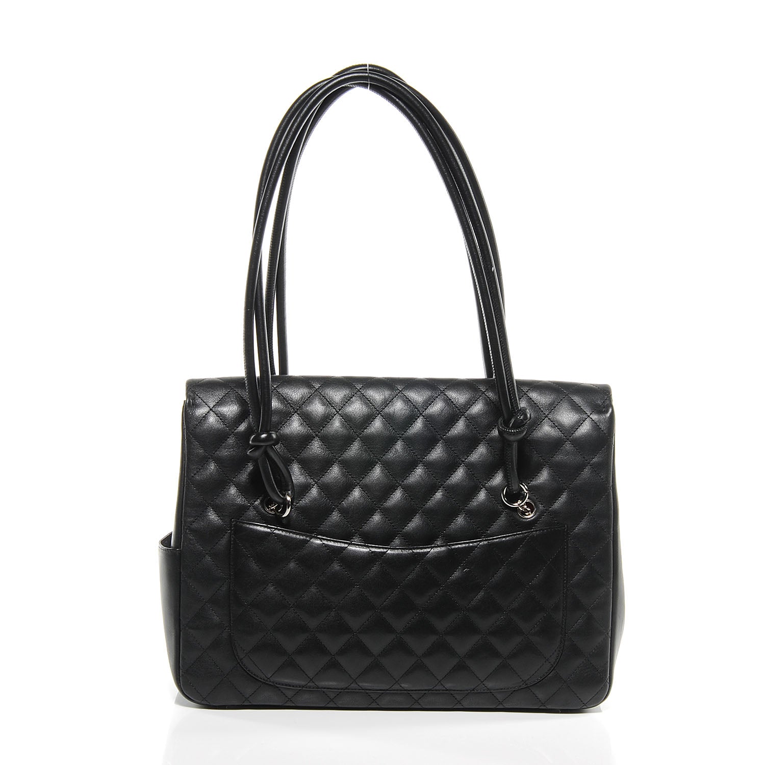 Chanel Calfskin Quilted Large Cambon Flap Black 4 of 8