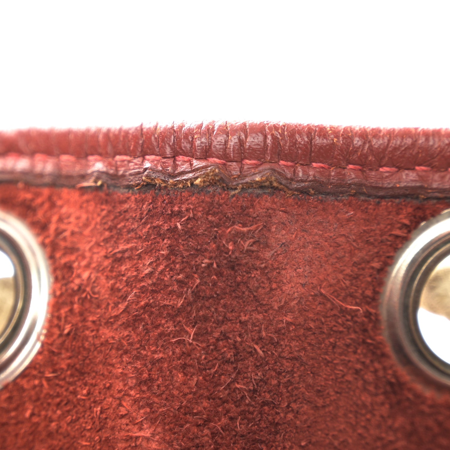 Hermes Taurillon Clemence Lunch Drawstring Bag Rouge H 7 of 10