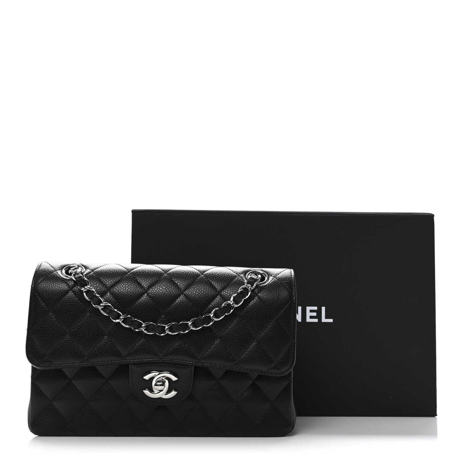 Chanel Caviar Quilted Small Double Flap Black Black 11 of 11