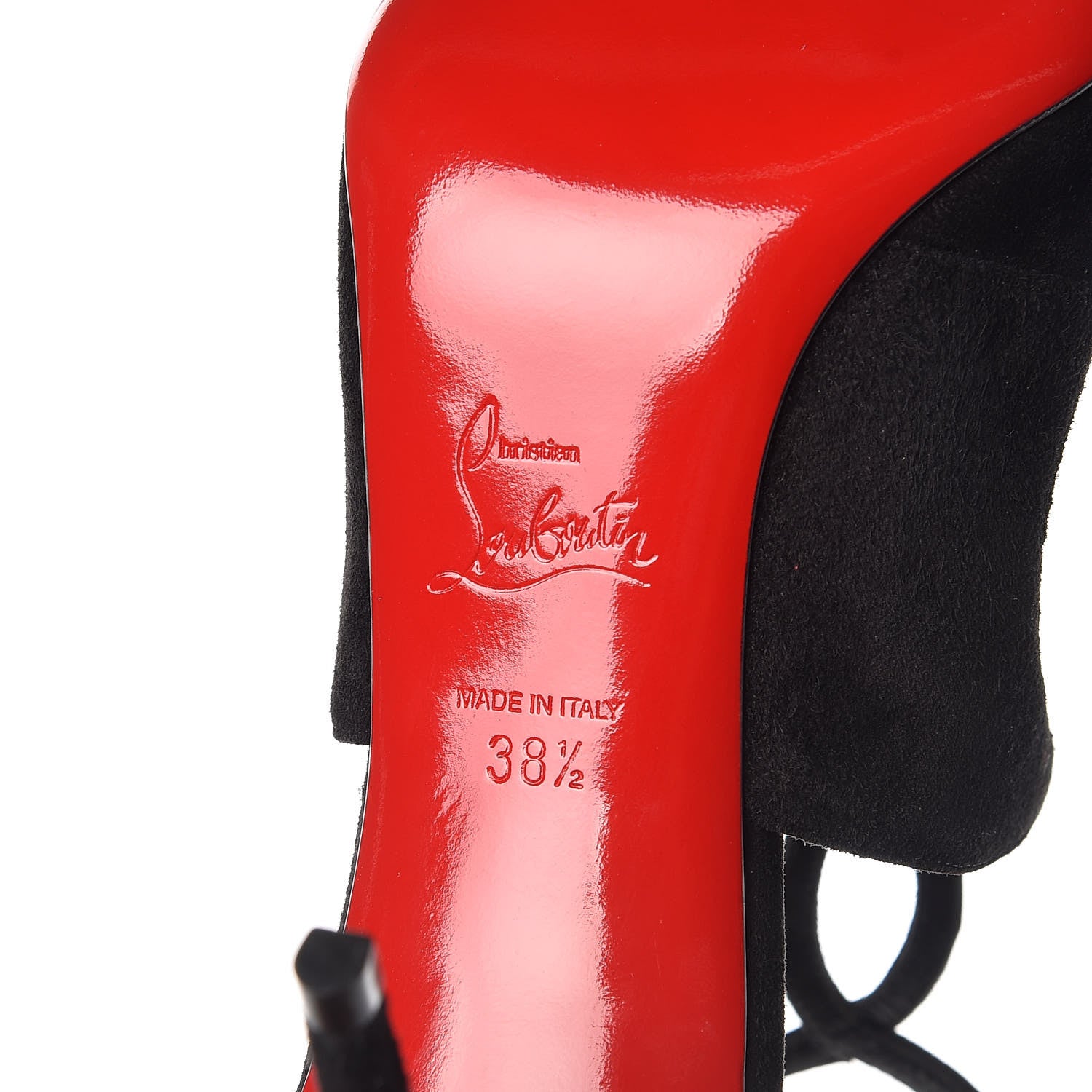 Christian Louboutin Veau Velours Rosas 85 Pumps 38.5 Black 7 of 8