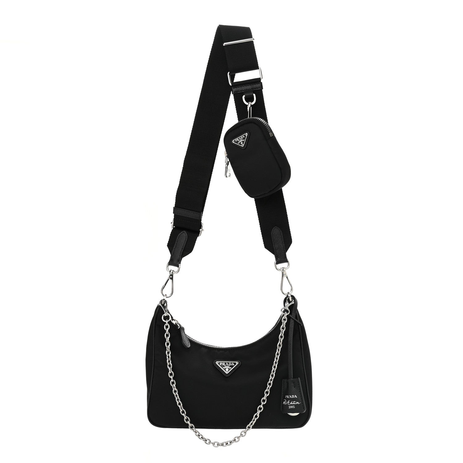 Prada Nylon Re-Edition 2005 Shoulder Bag Black 1 of 10