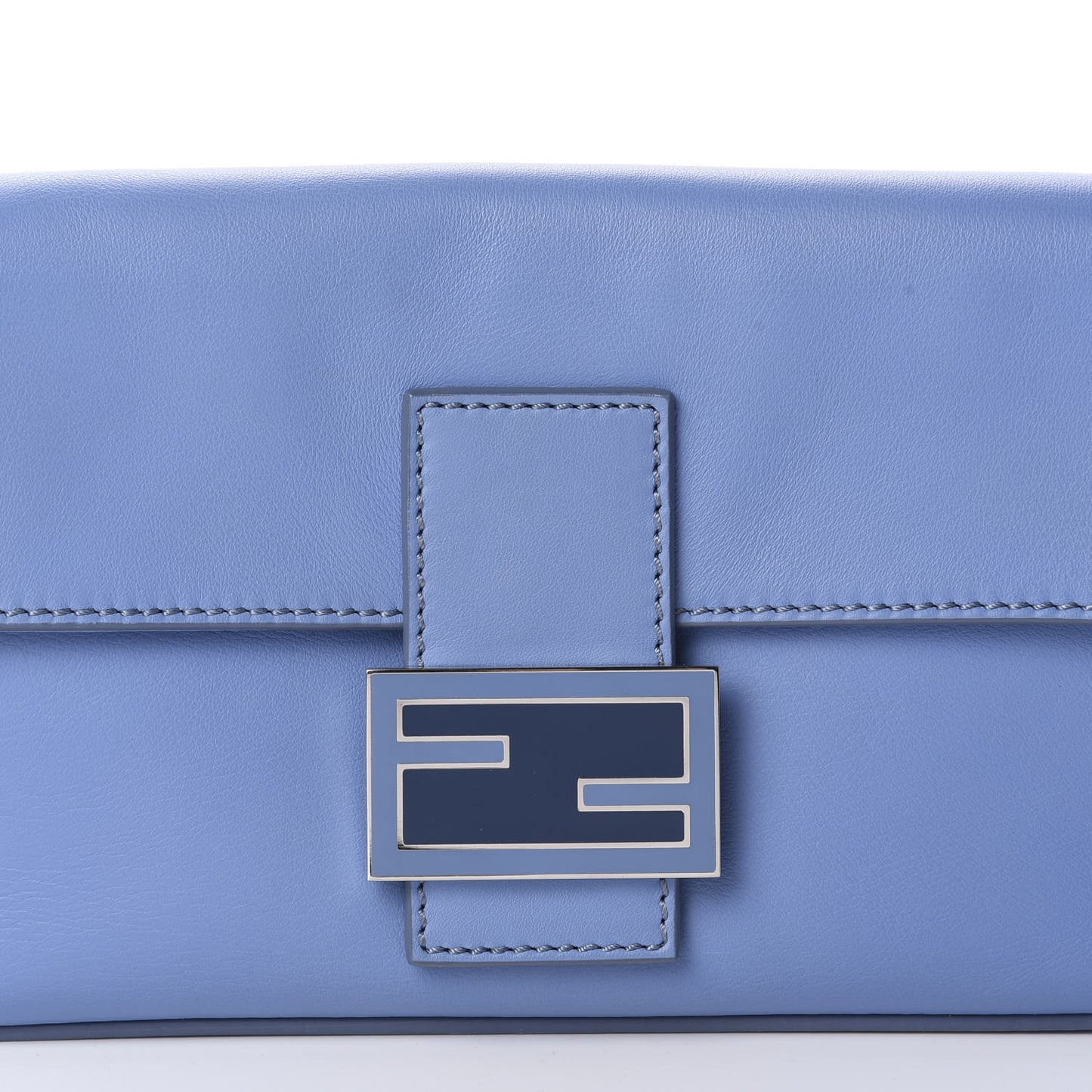 Vitello Enamel Interchangeable Strap Baguette Azzurro Nebula