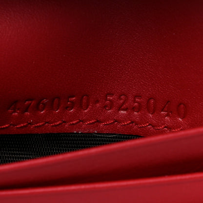 Gucci GG Supreme Monogram Cherry Embellished Card Case Wallet Hibiscus Red 7 of 8