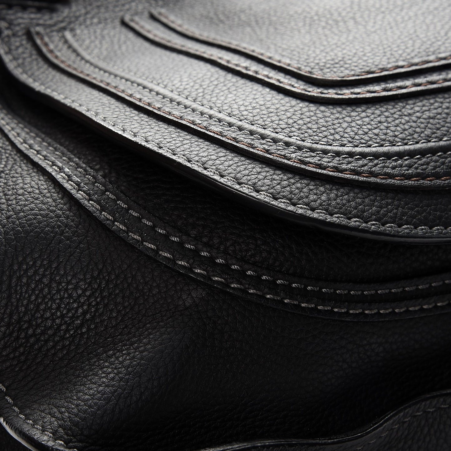 Calfskin Medium Marcie Satchel Black